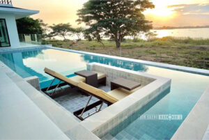 หินปูสระว่ายน้ำ หินธรรมชาติ