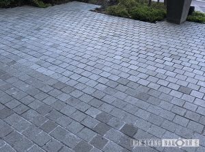 หินปูถนน cobblestone หินแกรนิต