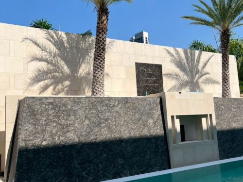 hsn-ceara-limestone-sandblasted-brushed-wall-cladding-exterior-swimming-pool