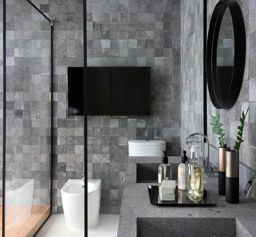 hsn-pumice-lava-mosaic-bathroom-wall
